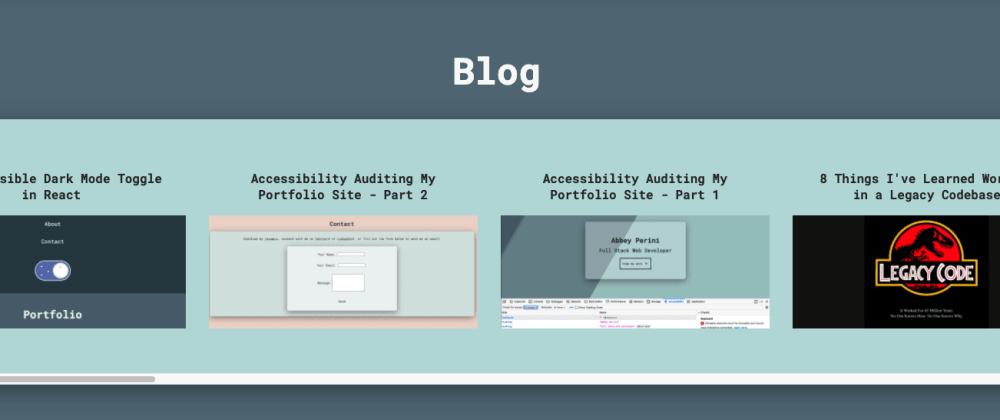 Accessibility Auditing My Portfolio Site - Part 4